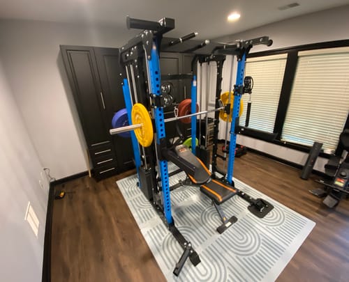 Customer photo review of Major Fitness B52 All-In-One Home Gym Smith Machine