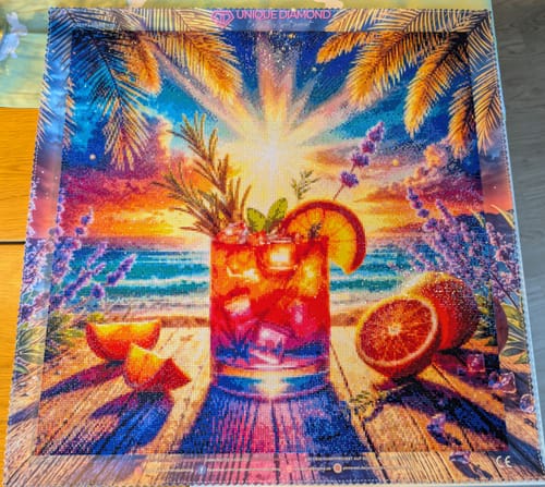 Customer photo review of 5D Diamond Painting – Sunset Spritz