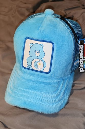 Customer photo review of OVERLORD X Care Bears: Bedtime Bear Trucker Cap