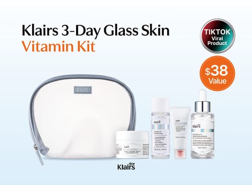 Customer photo review of Klairs 3-Day Glass Skin Vitamin Kit