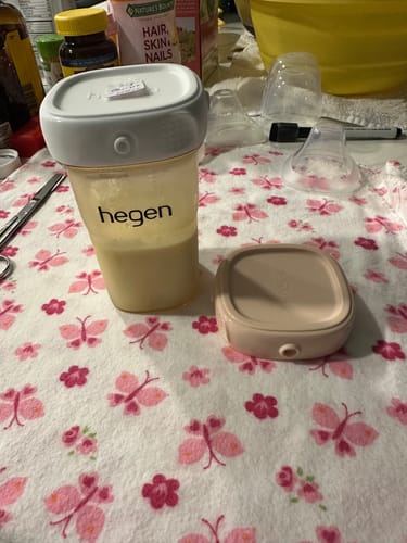 Customer photo review of Hegen PCTO™ Breast Milk Storage Lid Green