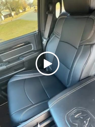 Customer video review of 2019+ Dodge Ram 2500 3500 Leather Seat Covers