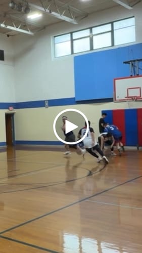 Customer video review of Custom Navy White Reversible Double Side Tops Basketball Jersey