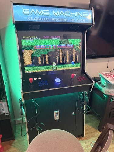 Customer photo review of 2 PLAYER STANDUP Arcade Machine With 2 shooting Guns 4600 Games Multi-cade Upright Retro Cabinet Black