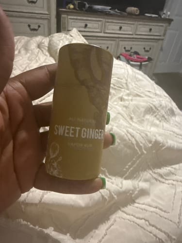 Customer photo review of Sweet Ginger Vapor Rub Stick