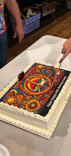 Customer photo review of A3 Rectangle Custom Edible Icing Image