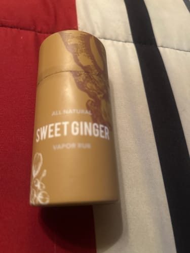 Customer photo review of Sweet Ginger Vapor Rub Stick