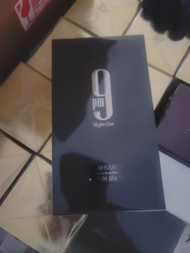 Customer photo review of Afnan 9PM Night Out Extrait de Parfum 3.4 oz (100 ml)