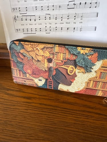Customer photo review of Bound by Knowledge Slimline Zippy Wallet QR0TD032
