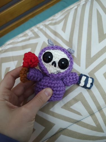 Customer photo review of Hollow The Necromancer Crochet Kit