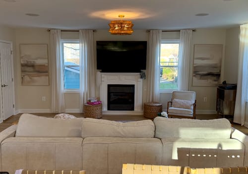 Customer photo review of Abstract Tranquility Set of 2 #WS298