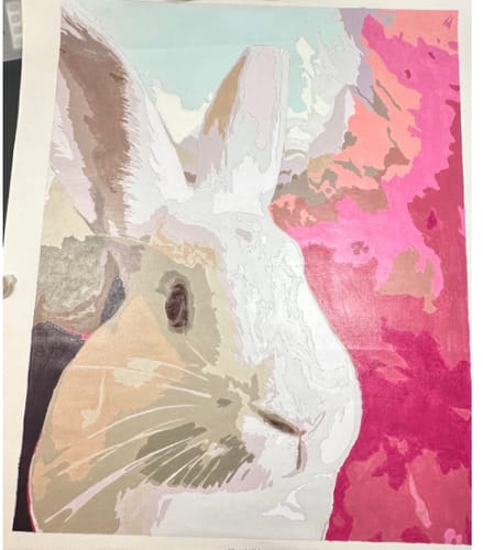 Customer photo review of Custom Paint By Numbers - Personalized Pet Portraits