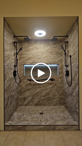Customer video review of 2-Handle Shower System with 12" Overhead Rain & Handheld