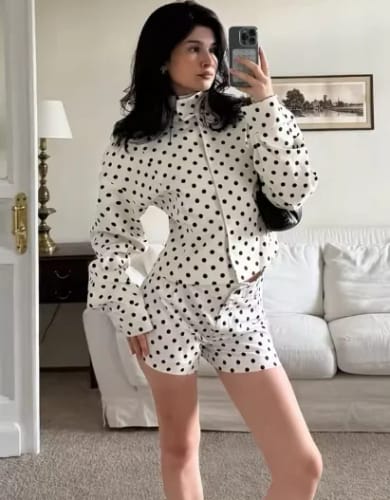 Customer photo review of Hermine Polka Dot Jacket