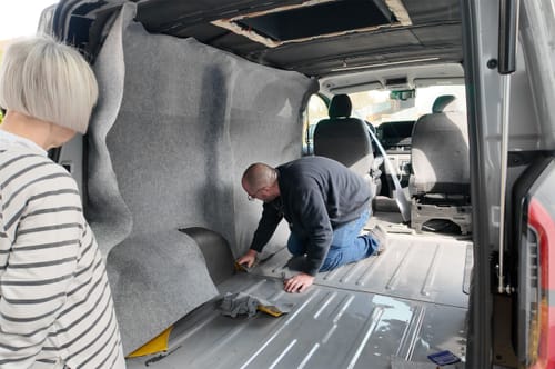 Customer photo review of Carpet Filz selbstklebend für Camper