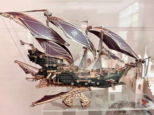 Customer photo review of Future Pirate Ship 3D Wooden Puzzle