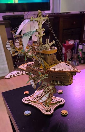 Customer photo review of Victorian Airship 3D Wooden Puzzle