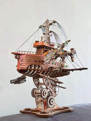 Customer photo review of Victorian Airship 3D Wooden Puzzle