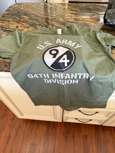 Customer photo review of U.S. Army 94th Infantry Division Legacy T-Shirt