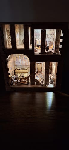 Customer photo review of Egyptian Pharaoh's Tomb DIY Book Nook Kit