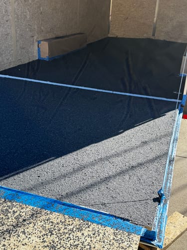 Customer photo review of Concrete Moisture Barrier for Concrete Floor - Rockhard MVB RC 3 Gal. Kit