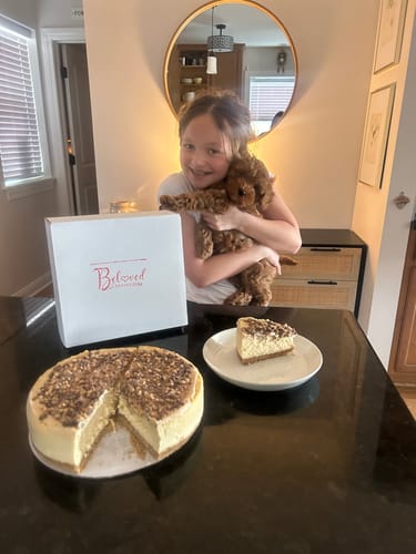Customer photo review of Salted Caramel Cheesecake