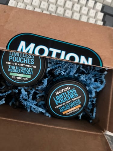 Customer photo review of MOTION Pouches - Mango