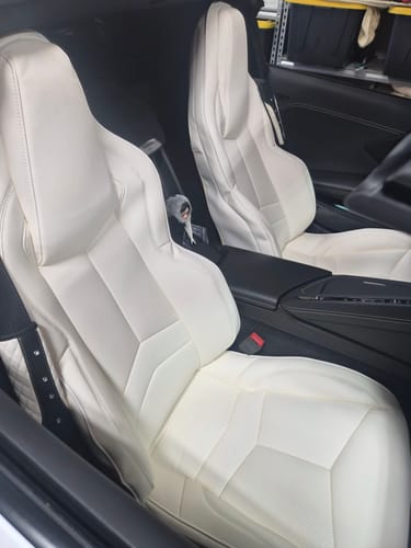 Customer photo review of Corvette C8 GT1 Leather Seat Cover (Custom Order)
