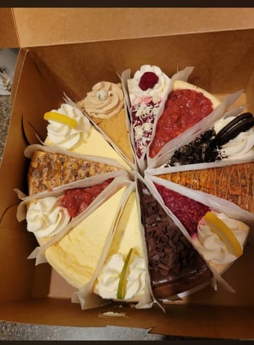 Customer photo review of Ultimate Cheesecake Sampler
