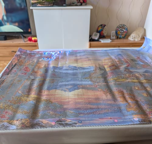 Customer photo review of 5D Diamond Painting – Abendruhe am Bergsee