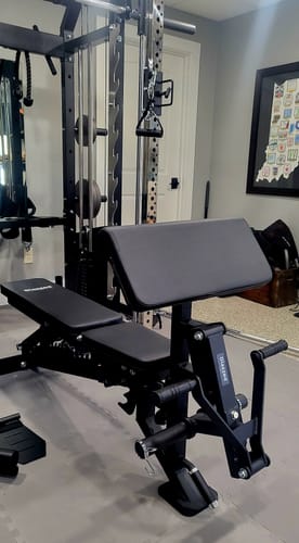 Customer photo review of X4 Bench Preacher Curl Attachment
