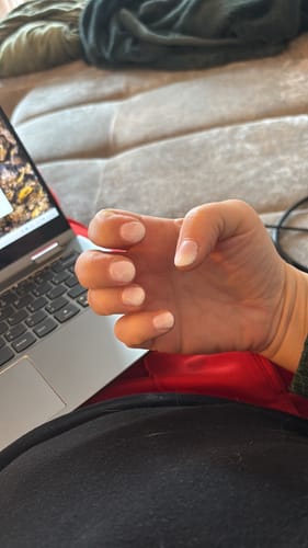 Customer photo review of Crystal White Dipping Powder