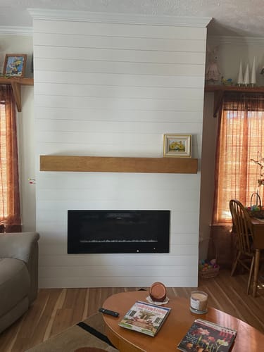 Customer photo review of Rustic Mantels