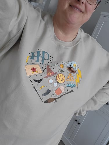 Customer photo review of Sweatshirt Coeur Potter