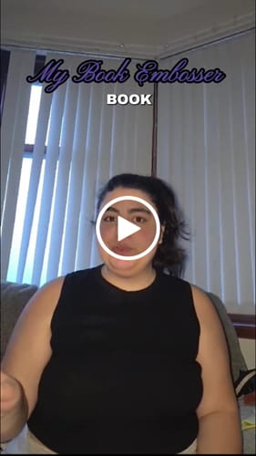 Customer video review of My Book Embosser – Custom Book Embosser