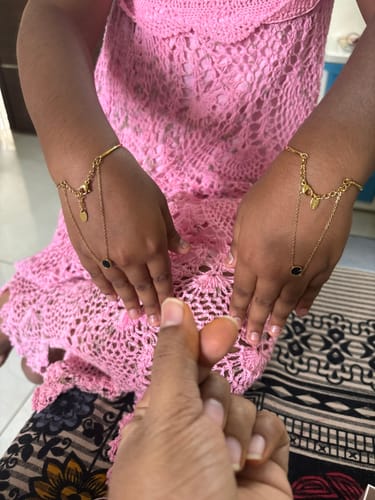 Customer photo review of Double Layer Stone Bracelet