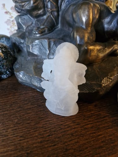 Customer photo review of Clear Quartz Ganesh Carving