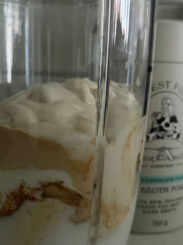 Customer photo review of White Chocolate Bone Broth Powder