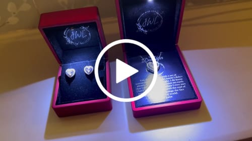 Customer video review of Name engraving on the box (add name in cart notes)