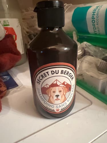 Customer photo review of Shampoing Sans Rinçage - Apaisant pour chien 🏔️
