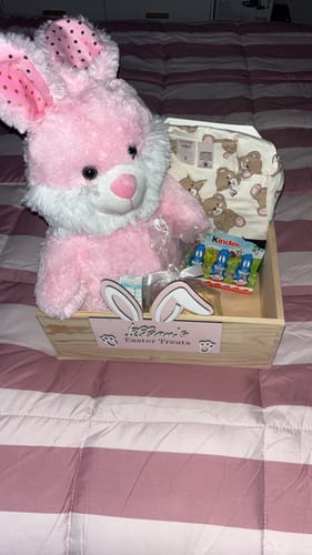 Customer photo review of Personalised Bunny Easter Box