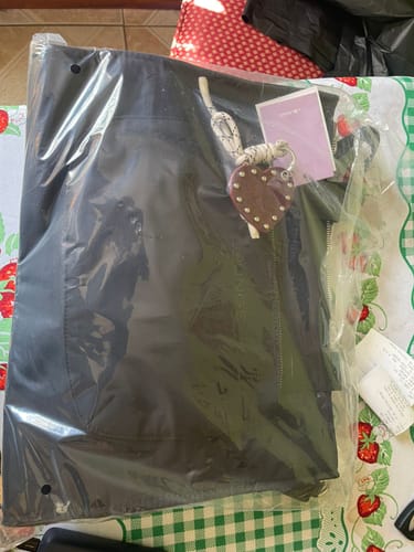 Customer photo review of Bolso Nylon Notebook Charm Corazón Street