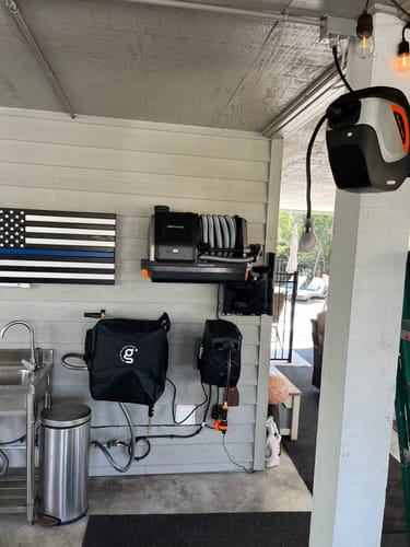 Customer photo review of Retractable Extension Cord Reel-12/14/16 AWG