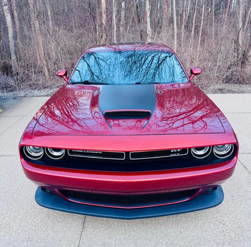 Customer photo review of Dodge Challenger 2015-2023 Hood Scoop Decal for RT GT SRT Cowl