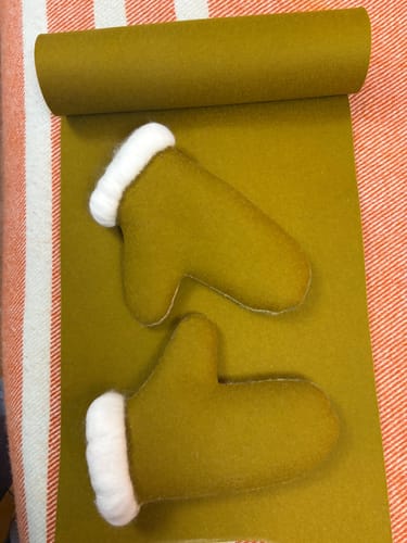 Customer photo review of 3mm Thick 100% Wool Designer Felt By Foot - Regular Collection