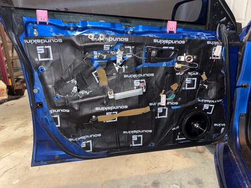 Customer photo review of SoundSkins | Pro Two Door Sound Deadening Kit | SSPRO-1 | 3 Layers (Acoustic Foam, Foil, Rubber Butyl), 11 sq ft