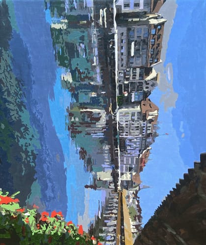 Customer photo review of Custom Paint By Numbers - Turn Trip Memory into Art