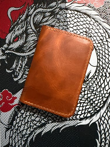Customer photo review of The Tyler Vertical Wallet