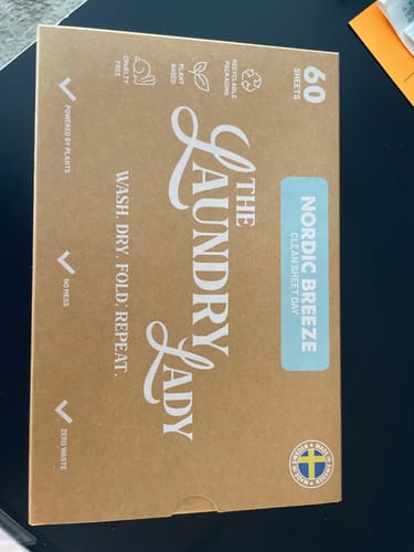 Customer photo review of Nordic Breeze Scented Laundry Sheets