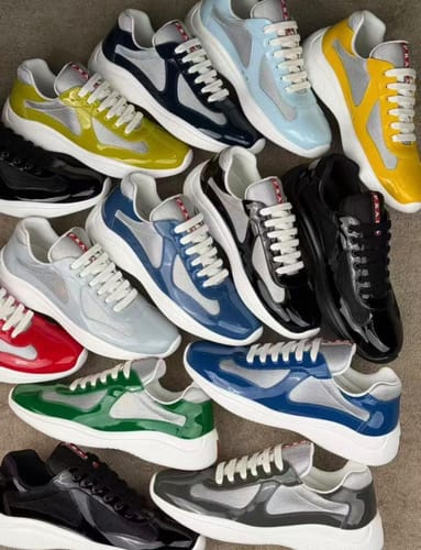 Customer photo review of Prada America's Cup low-top black sneakers